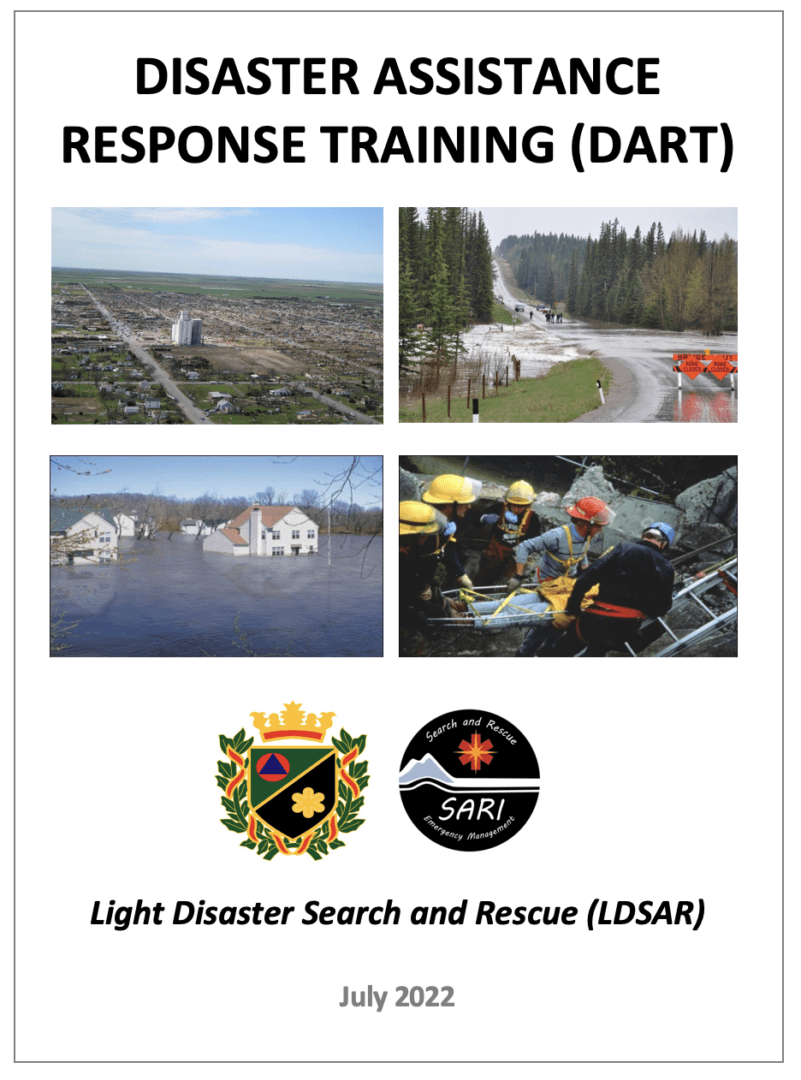 A series of photographs showing various locations and the words " response training ( dart ") "